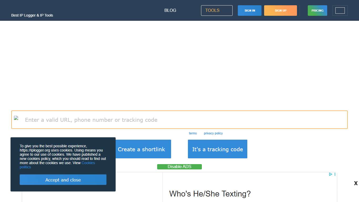 IP Logger URL Shortener - Log and Track IP addresses